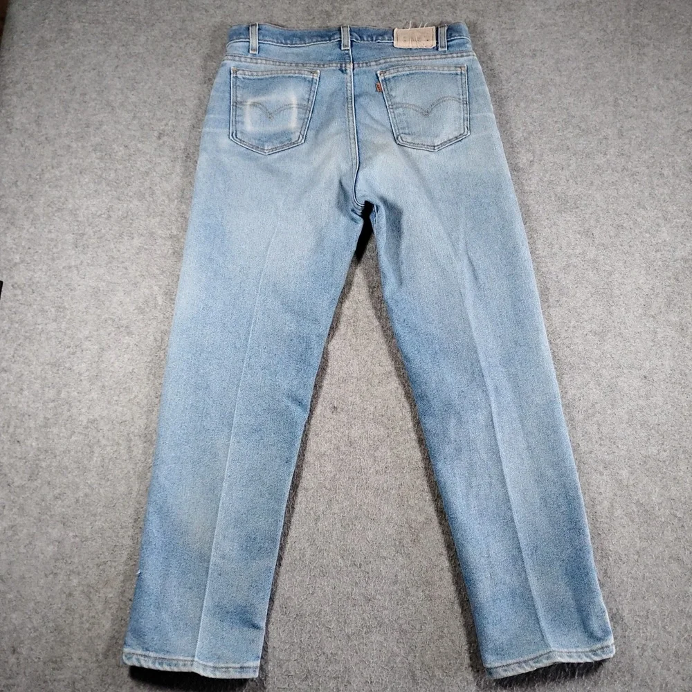 Vintage Levis 614  Jeans Mens 32x28 Light Wash Flex Made in USA Denim